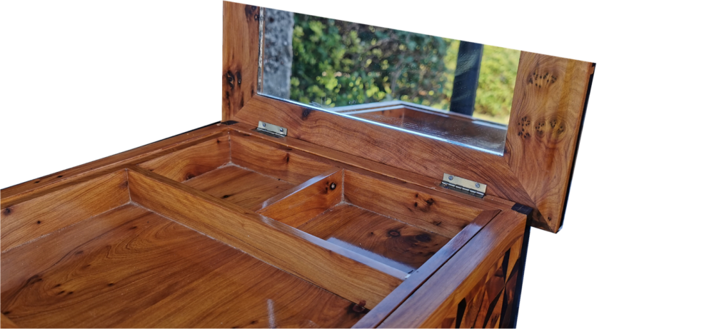 Large Square Jewellery Box. Hand Inlaid Treasure Box - Image 3