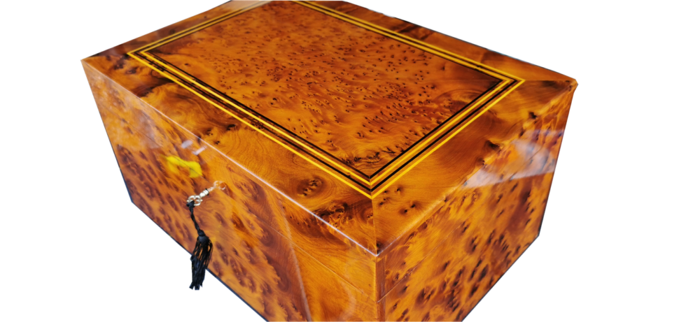 Large Luxurious Jewellery Box. Marquetry 40x28x20cm - Image 4