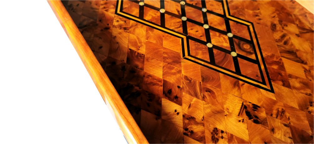 Luxurious Handmade Inlaid Tray. Mother of Pearl - Image 3