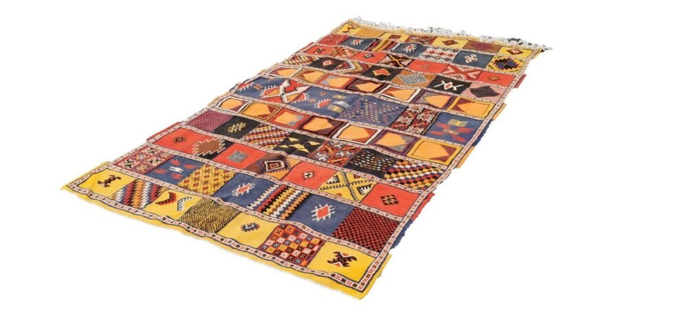 29-TML260160 /Vibrant Moroccan Berber Rug. 8.5x4.9 ft Large Moroccan Carpet/ 260x150cm - Image 3