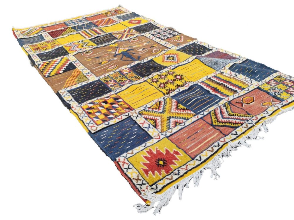 53-TML280160- Large Handmade Traditional Moroccan Rug. Natural Wool And Camel Hair.9.1x5.2 Ft/ 280x160cm - Image 3