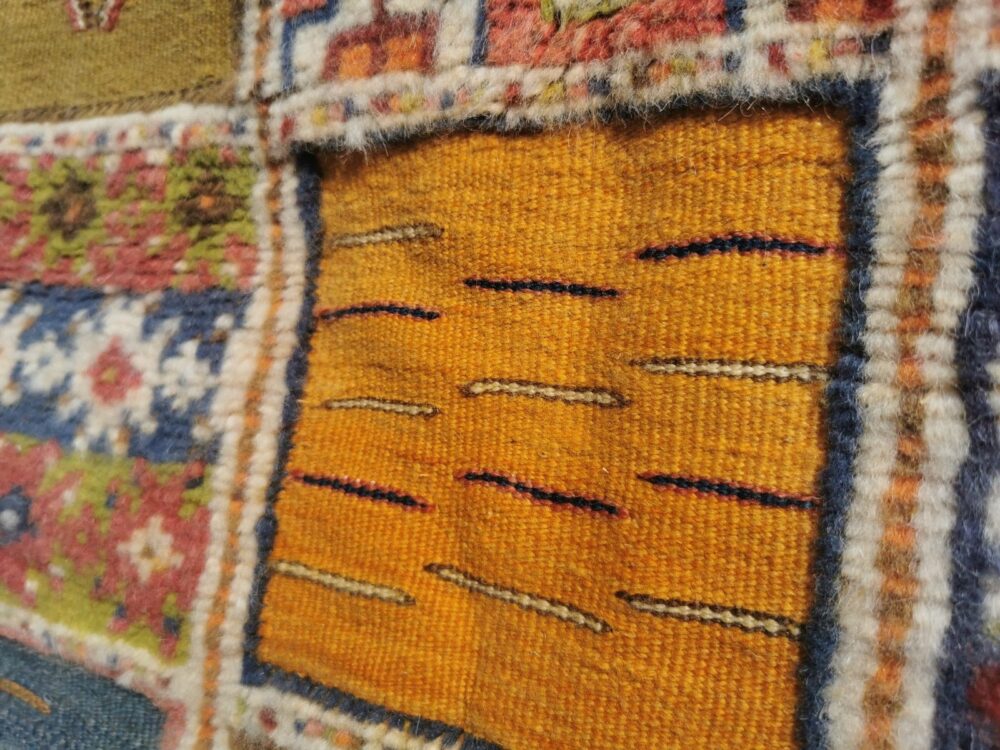 19-TSM210103- Colourful Moroccan Berber Rug. Tribal Carpet mad of Camel Wool - Image 7