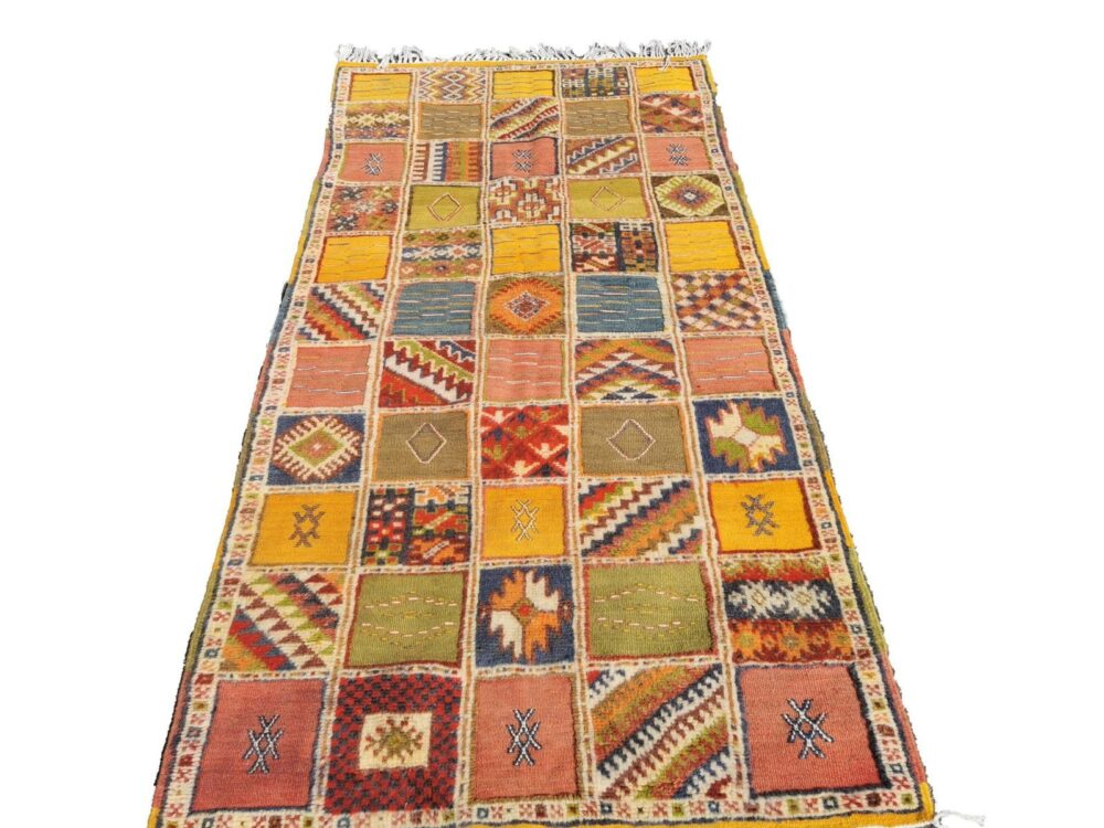 19-TSM210103- Colourful Moroccan Berber Rug. Tribal Carpet mad of Camel Wool - Image 2