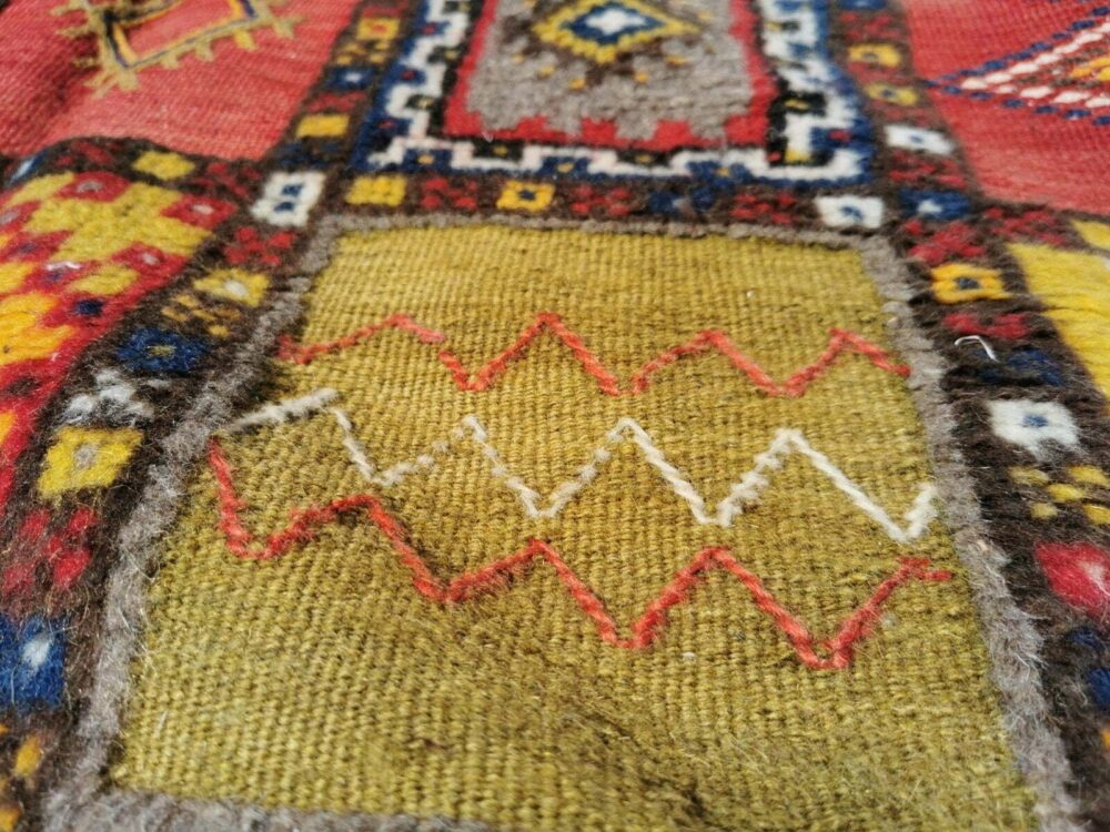 66-TSM150150- Handmade Square Moroccan Berber Rug. Medium Size/ 5x5 ft - Image 9