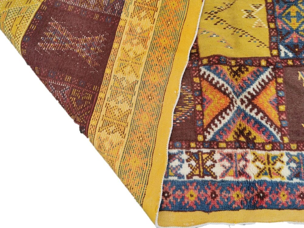 R191- Handmade Large Colourful Moroccan Berber Rug. Camel Wool Carpet-10.4x6.4 ft 320x196cm - Image 7