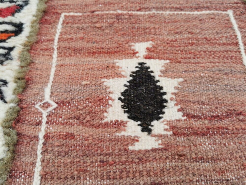 112- TRML26267-Handmade Moroccan Berber Runner Camel Wool . 8.6x2.2 Ft. Hand Woven - Image 5