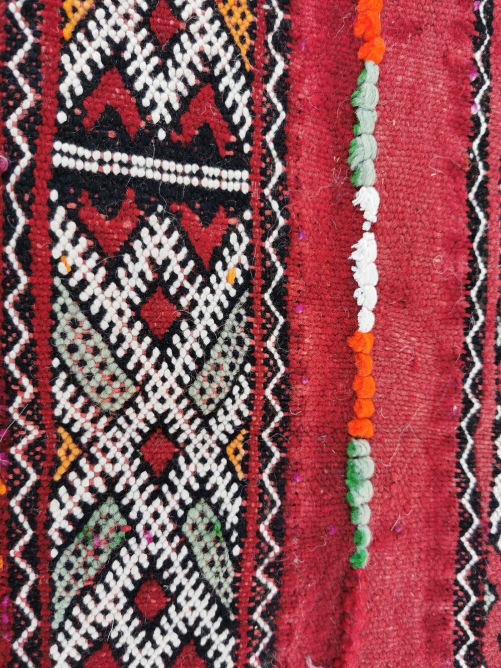 R207- Handmade Colourful Moroccan Berber Rug/ Kilim. Camel Wool Carpet- 10.3x5.2 ft 315x160cm - Image 8