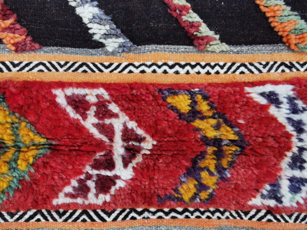 R121- Handmade Colourful Moroccan Berber Rug. Camel Wool Carpet- 8.5x5.3 ft 260x162cm - Image 10