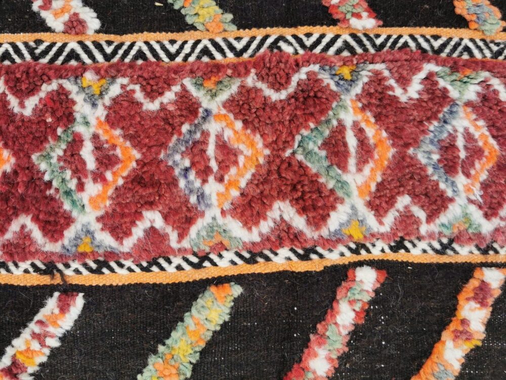 R121- Handmade Colourful Moroccan Berber Rug. Camel Wool Carpet- 8.5x5.3 ft 260x162cm - Image 11