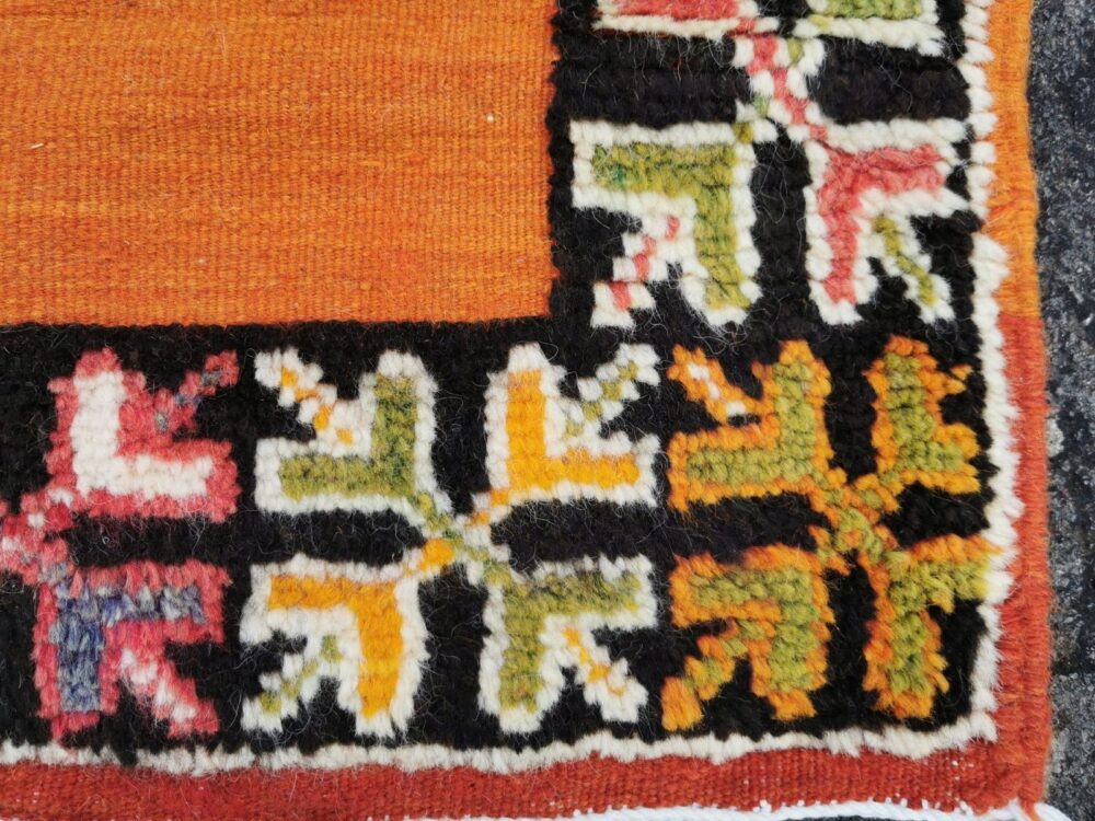 R223- Handmade Colourful Moroccan Berber Rug. Camel Wool Carpet- 7.8x5 ft 240x155cm - Image 9