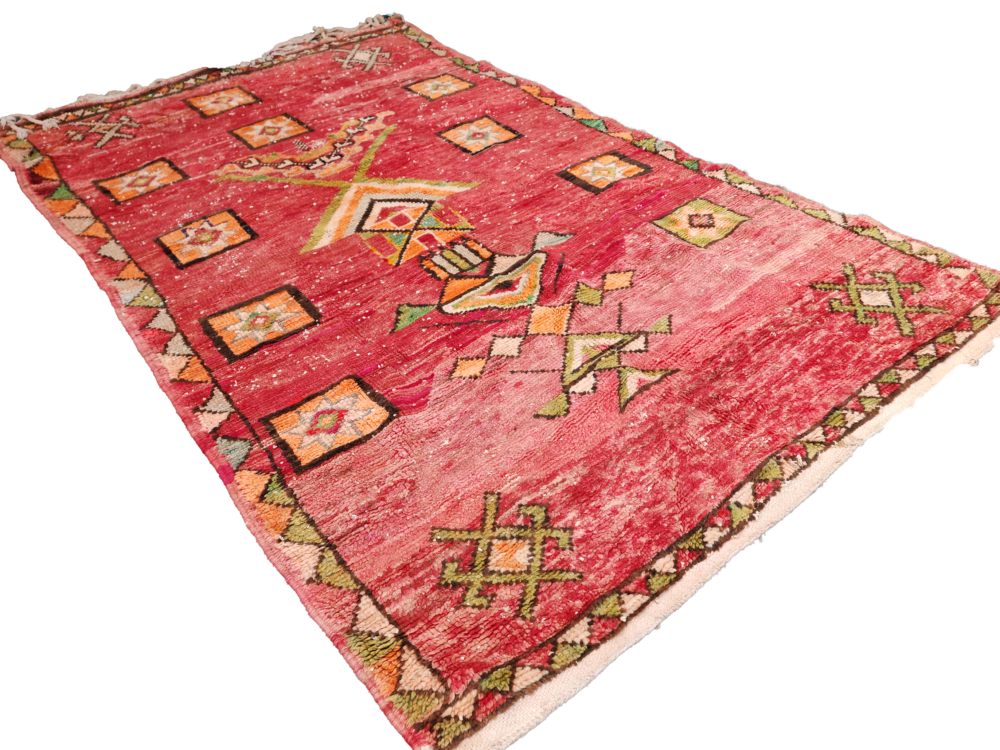 R252- Handmade Vintage Moroccan Rug. 230x140cm - Image 4