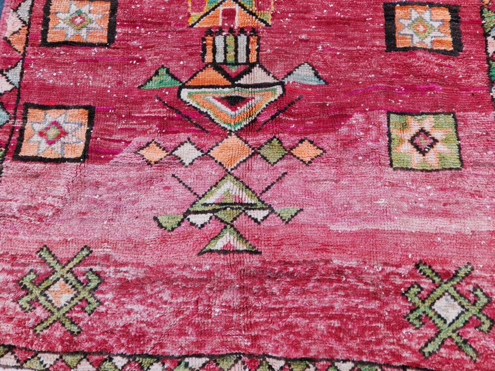 R252- Handmade Vintage Moroccan Rug. 230x140cm - Image 5