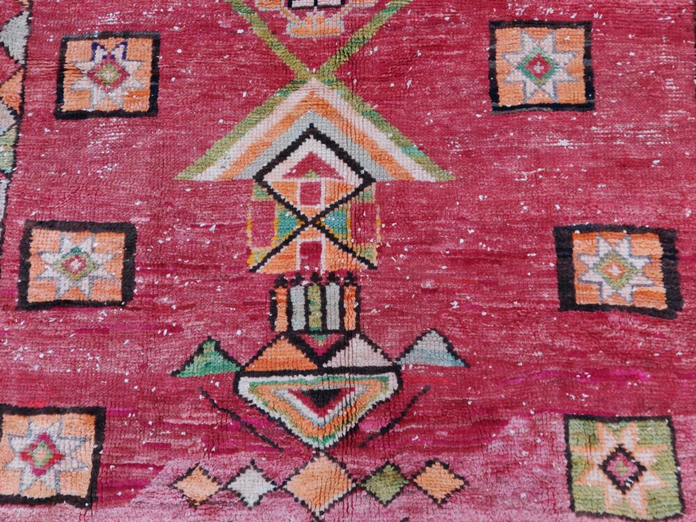 R252- Handmade Vintage Moroccan Rug. 230x140cm - Image 6