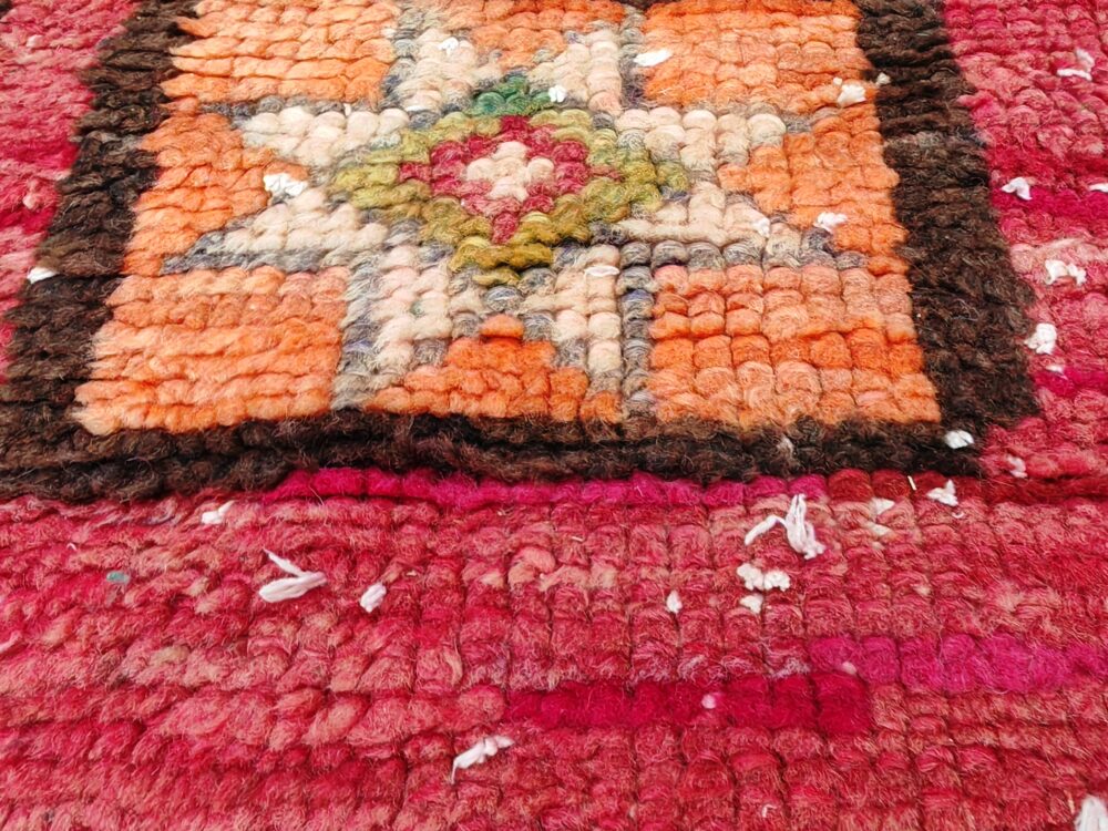 R252- Handmade Vintage Moroccan Rug. 230x140cm - Image 9