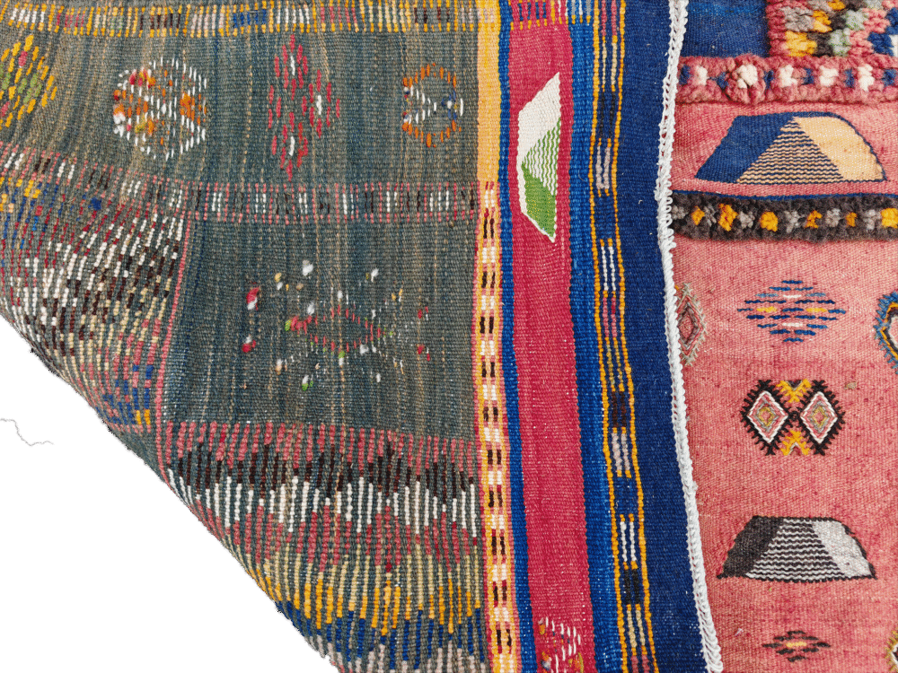 Handmade Large Colourful Moroccan Berber Rug. Camel Wool Carpet 275x153cm - Image 6