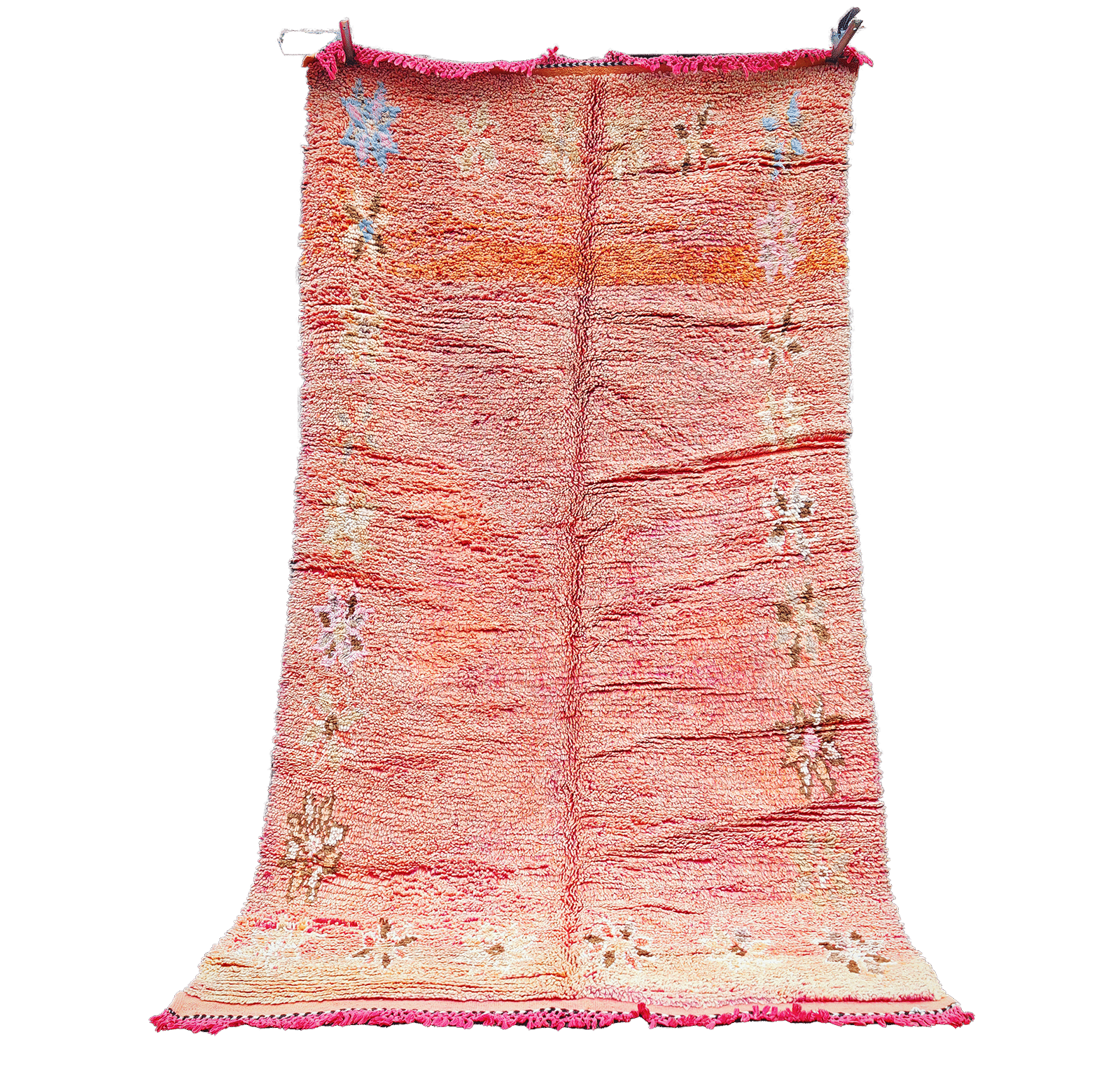 R311-Vintage  Handmade Moroccan Berber Rug 100% wool 200×130 cm