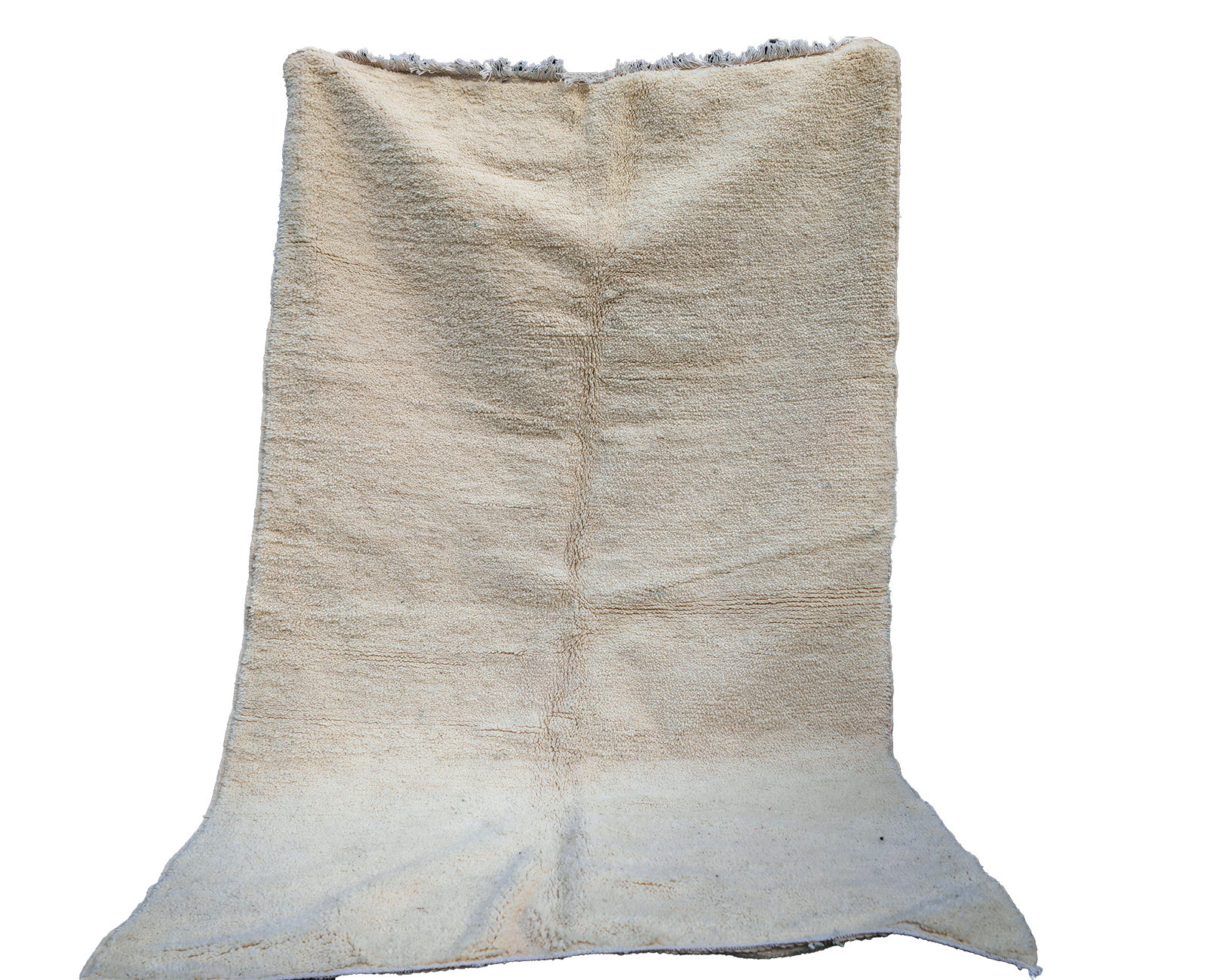 RB314Authentic Cream Beni Ouarain  Moroccan Rug 100%wool Berber Carpet8.5x5.2 ft 260x160cm