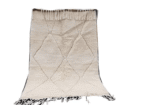 20-TML200150-Thick Handmade Moroccan Berber Rug100% wool 6.5x4.9 ft