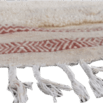 12-BMS180138- Moroccan Berber Beni Ouarain Rug. 180x138 cm/ Natural wool.5.9x4.5 ft - Image 4