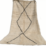 68-BML245130- Handmade Moroccan Beni Ouarain Rug Berber Carpet 8x4.2 ft