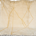 86-BML2342315 - Authentic Large Square Beni Ouarain Moroccan Rug 100%wool berber Carpet 7.7x7 ft