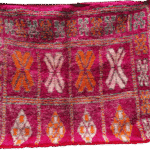 R247- Handmade Large Colourful Moroccan Berber Rug. 100% Wool Carpet-175x147cm