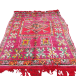 R250- Handmade Large Colourful Moroccan Berber Rug. Refurbished Rug Camel Wool Carpet-210x150cm - Image 3