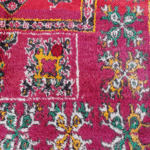 R250- Handmade Large Colourful Moroccan Berber Rug. Refurbished Rug Camel Wool Carpet-210x150cm - Image 2