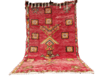 R252- Handmade Vintage Moroccan Rug. 230x140cm