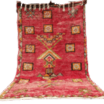 R252- Handmade Vintage Moroccan Rug. 230x140cm
