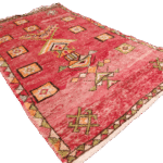 R252- Handmade Vintage Moroccan Rug. 230x140cm - Image 2